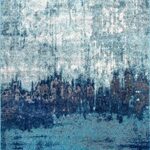nuLOOM Alayna Abstract Area Rug, 5′ x 7′ 5″, Blue