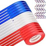 LACNNY 15 Rolls Patriotic Ribbons Red White Blue Curling Ribbon Balloon String Roll Assorted Color for 4th of July Craft Gift Wrapping, Party Decorations 3/16 Inch
