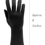 Aniler Unisex Wrist Length Full Finger Costume Stretchy Gloves (One Size, Blue)
