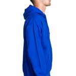 Mens Full Zip up Hoodie Fleece Heavyweight Hooded Jacket Sweatshirt Long Sleeve Royal Blue