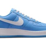 Nike mens Air Force 1 Low shoes, University Blue/White/Metallic, 11