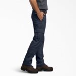 Dickies Men’s Slim Straight Stretch Twill Cargo Pant, Dark Navy, 32×32