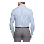 Van Heusen Men’s Pinpoint Regular Fit Stripe Button Down Collar Dress Shirt, Blue, 16″ Neck 32″-33″ Sleeve
