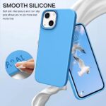 BENTOBEN iPhone 13 Mini Case, iPhone 13 Mini Phone Case, Slim Fit Liquid Silicone Soft Gel Rubber Anti-Scratch Shockproof Phone Cover with Microfiber Lining for iPhone 13 Mini 5.4″, Blue