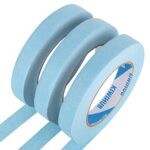KIWIHUB Light Blue Painters Tape,0.7″ x 60 Yards x 3 Rolls (180 Yards Total) – Medium Adhesive Masking Tape for Painting,Labeling,DIY Crafting,Decoration and School Projects