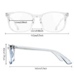 Blue Light Blocking Glasses, 2 Pack Blue Light Glasses Men, Blue Light Glasses For Women Computer Reading Gaming TV Phones Eyeglasses Clear Lens Bluelight Glasses Anti Eyestrain UV Glare Grey+Clear