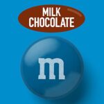 M&M’S Milk Chocolate Blue Chocolate Candy – 2lbs of Bulk Candy in Resealable Pack for Graduation, Wedding and 4th of July