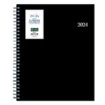 Blue Sky 2024 Weekly and Monthly Planner, January – December, 8” x 10.875”, Flexible Cover, Wirebound, Dainian (142998-24)