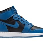 Jordan Youth Air 1 Retro High OG GS 575441 404 Dark Marina Blue – Size 7Y