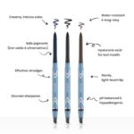 PRIME PROMETICS PrimeEyes Glide Eyeliner for Mature Women – Waterproof, Long-Stay and Mess-Proof – Gel Cream Texture, Discreet Sharpener and Effective Smudger (Sapphire (blue))