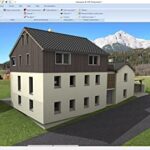 Home design and 3D construction software compatible with Windows 11, 10, 8.1, 7 – Home planning from blueprints to interior design – 3D CAD 9 Professional