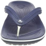 Crocs Unisex Crocband Flip Flops, Navy, Blue, 6 Men/8 Women