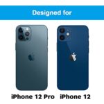 GLASS-M [2 Pack] Anti-Blue Light Screen Protector for iPhone 12 /iPhone 12 Pro, Eye Protection Tempered Glass Film, Full Coverage Blue Light Blocking Screen Cover