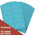 JAM PAPER Shipping Address Labels – Standard Mailing – 2 x 4 – Blue – 120/Pack