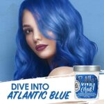 Punky Atlantic Blue Semi Permanent Conditioning Hair Color, Vegan, PPD and Paraben Free, lasts up to 35 washes, 3.5oz