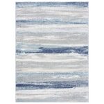 LUXE WEAVERS Tower Hill Abstract Blue 8×10 Area Rug
