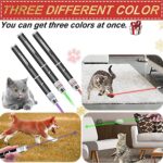 MEUSNO Laser Pointer, Laser Pointer Cat Toys for Indoor Cats, 3 Pack Laser Pointer Pen for Cats Dogs Pet Laser Toy Indoor Interactive Chase Cat Toy Lazer Pointer Pen Tease Cat Laser Light 9343