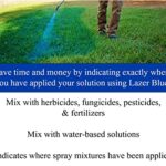 Liquid Harvest Lazer Blue Concentrated Spray Pattern Indicator – 1 Gallon (128 Ounces) – Perfect Weed Spray Dye, Herbicide Dye, Fertilizer Marking Dye, Turf Mark and Blue Herbicide Marker
