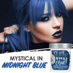 Punky Midnight Blue Semi Permanent Conditioning Hair Color, Non-Damaging Hair Dye, Vegan, PPD and Paraben Free, Transforms to Vibrant Hair Color, Easy To Use and Apply Hair Tint, lasts up to 35 washes, 3.5oz