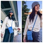 MINICAT Roomy Pockets Series Small Crossbody Bags Cell Phone Purse Wallet for Women(Light Blue)