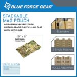 Blue Force Gear MOLLE Mag Pouches, Triple Magazine Pouch, Stackable Airsoft Magazines Small Pouches – 9.25 x 5.5 x 0.13 Inches (Multicam Camo)
