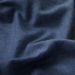 Dark Blue Linen Curtain Panels for Living Room 96 Inch Length Cotton Look Material Fabric Back Tab Rod Pocket Navy Blue Semi Sheer Window Curtains for Patio Door Bedroom 96 Inches Long Set 2 Panels
