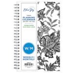 Blue Sky 2024 Weekly and Monthly Planner, January – December, 5″ x 8″, Clear Pocket Cover, Wirebound, Analeis (100003-24)