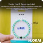 Lokai Silicone Beaded Bracelet for Stigma-Free Mental Health Awareness – Dots Style (Large, 7 Inch Circumference) – Jewelry Fashion Bracelet Slides-On for Comfortable Fit for Men, Women & Kids