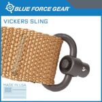 Blue Force Gear Vickers Push Button Sling | Adjusts for Carrying Positions | 2 Point Sling with QD Points | 36-62 inches (Black)