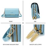 Roulens Small Crossbody Shoulder Bag for Women,Cellphone Bags Card Holder Wallet Purse and Handbags