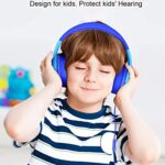 ELECDER Kids Headphones, S8 Wired Headphones for Kids with Microphone for Boys Girls, Adjustable 85dB/94dB Volume Limited, 3.5 mm Jack for School/Kindle/Smartphones/Tablet/Airplane Travel(Navy/Blue)