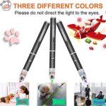 Laser Pointer for Cats Dogs, 3 Pack Laser Pointer Cat Toy for Indoor Cats Laser Toy Pet Cats Dogs Chaser Laser Light Toy Tease Cat Chasing Training Laser Pointer Pen Toys Laser Light Pointer for Cats