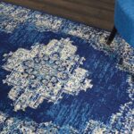 Nourison Grafix Persian Navy Blue 3’9″ x 5’9″ Area -Rug, Easy -Cleaning, Non Shedding, Bed Room, Living Room, Dining Room, Kitchen (4×6)