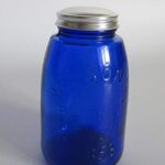 Cobalt Blue Glass Mason Jar