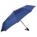 NPCQUN Travel Essentials Umbrella Windproof Compact Collapsible Light, Automatic, Strong and Portable, Wind Resistant, Folding Small Umbrella for Rain Blue