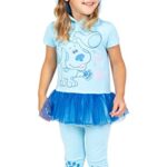Blue’s Clues & You! Blue Infant Baby Girls Cosplay Costume T-Shirt Dress Leggings 18 Months