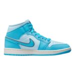 Jordan 1 Mid Women Ice Blue/DK Powder Blue-Black DV1302-400 6.5