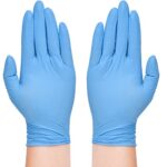 TitanFlex Nitrile Exam Gloves, Blue, 6-mil, XXL, Box of 100, Heavy Duty Nitrile Gloves Disposable Latex Free, Powder Free, Medical Gloves, Cooking Gloves, Mechanic Gloves, Cleaning Gloves