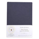 Burt’s Bees Baby – Fitted Crib Sheet, Solid Color 100% Organic Cotton Crib Sheet for Standard Crib and Toddler Mattresses (Indigo Blue)28″ x 52″ (Pack of 1)