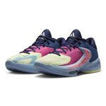 Nike Men’s Zoom Freak 4 Basketball Shoes (Dark Marina Blue/Pink Gaze/Midnight Navy/Barely Vol, us_Footwear_Size_System, Adult, Men, Numeric, Medium, Numeric_9_Point_5)