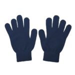 UTTPLL Men Women Magic Gloves Soft Stretchy Gloves Driving Gloves Stylish Knit Mitten – Fit Teens and Adults Navy Blue One Size