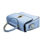 Covelin Women’s Small Leather Handbag Tote Shoulder Crossbody Bag Blue
