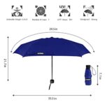 Yoobure Small Mini Umbrella with Case Light Compact Design Perfect for Travel Lightweight Portable Parasol Outdoor Sun&Rain Umbrellas