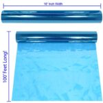 AnapoliZ Cellophane Wrap Roll Blue | 100’ Ft. Long X 16” in. Wide | 2.3 Mil Thick Transparent Blue | Gifts, Baskets, Treats, Cellophane Wrapping Paper | Colorful Cello, Baby Shower Decorations