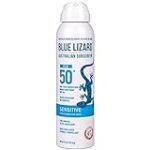 Blue Lizard, Sensitive Mineral Sunscreen Spray SPF 50, 4.5 Ounce