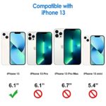 JETech Case Compatible with iPhone 13 6.1-Inch, Shockproof Phone Bumper Cover, Anti-Scratch Clear Back (Navy Blue)