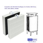 PUREBURG Replacement True HEPA Filter Set Compatible with BLUEAIR DustMagnet Air Purifiers 5200 Series, 5210i, 5240i, 3-Stage Filtration High-efficiency Activated carbon 2-IN-1,2-Pack