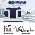 Laptop Travel Backpack For Women Men Airline Approved Carry On Bags For Airplanes Underseat Luggage Backpack For Traveling On Airplane Personal Item Travel Bag For Airlines Travel Essentials Navy Blue