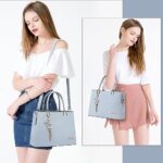 Womens Purses and Handbags Shoulder Bags Ladies Designer Top Handle Satchel Tote Bag (Light Blue)