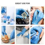 Daddy’s Choice Disposable Blue Nitrile Gloves, Size Large, No Latex, No Powder, Safe Working Gloves, House Cleaning gloves,100pcs (Large)